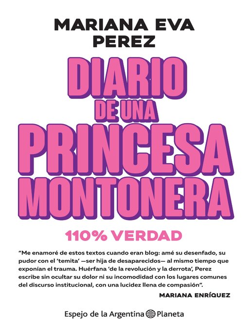 Cover image for Diario de una princesa montonera
